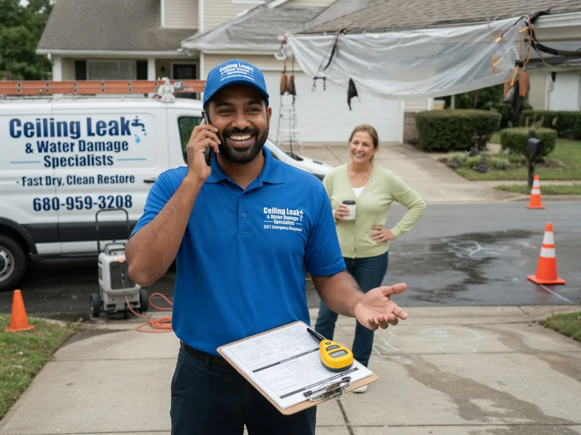 Ceiling Leak Cleanup Mount Rainier, MD FAQs